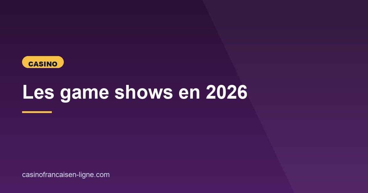 Illustration de l'article consacré aux game shows